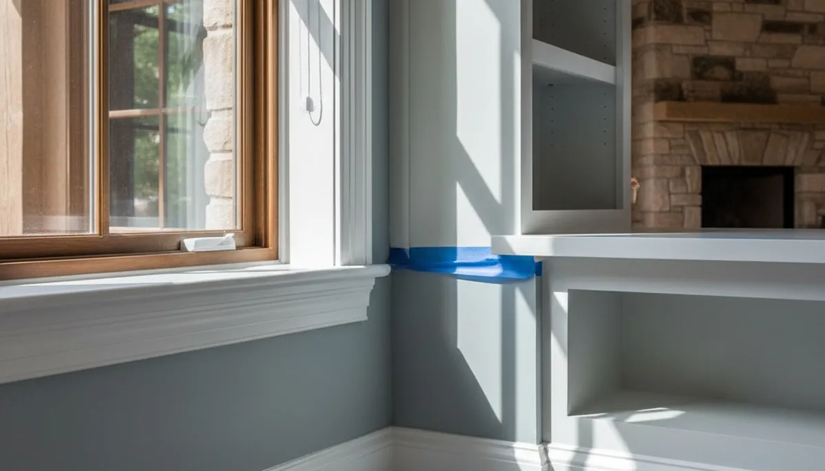 Professional interior trim painting with clean lines in Boulder, CO home by expert house painters